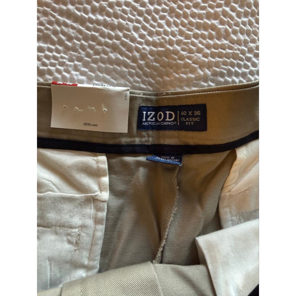 Izod Chino Classic Men’s Size 40x36 - Picture 3 of 6